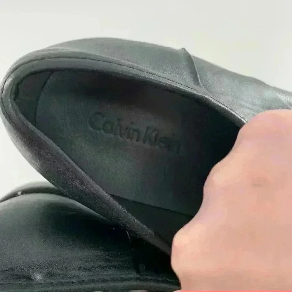 Calvin Klein mens Oxfords size 9.5 42.5 Kadon black white